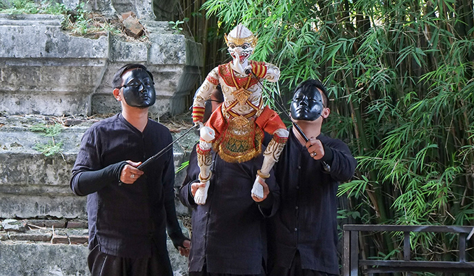 A Thai puppet show