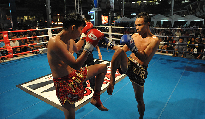 A Muay Thai fight