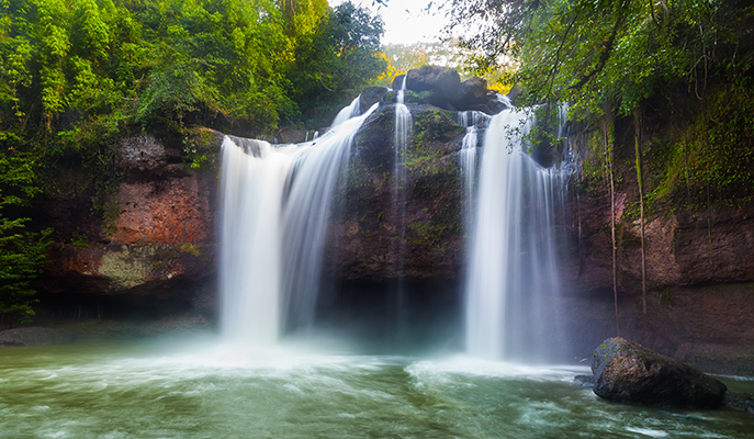 Heaw Suwat Waterfall at Khao Yai National Park