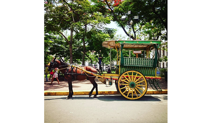 A kalesa at Intramuros (Photo: @carlmarieee)