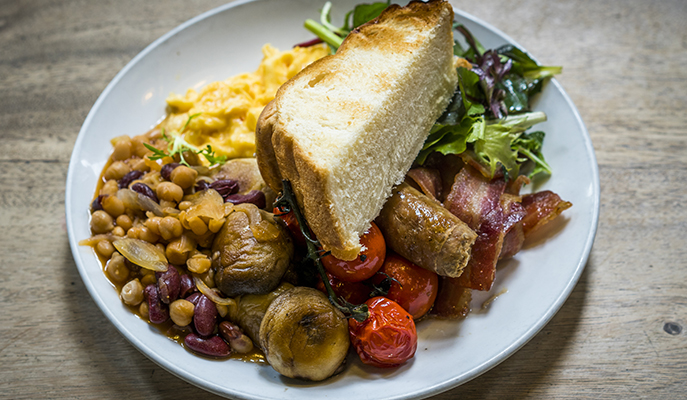 A breakfast platter at Toby's Estate