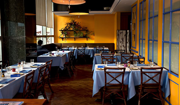 Champêtre's main dining area