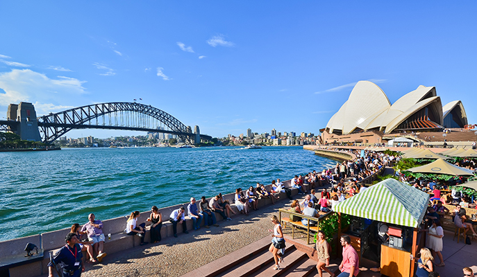 Hanging out at Circular Quay