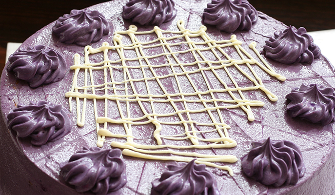 Purple yam cake