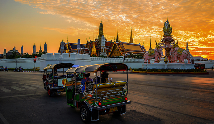 Tuk tuks in Bangkok