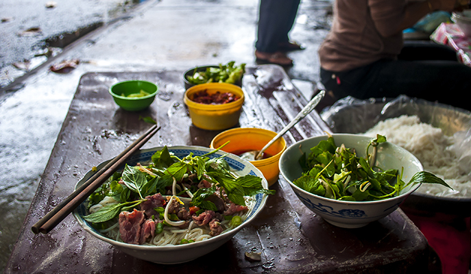 Street pho in Vietnam