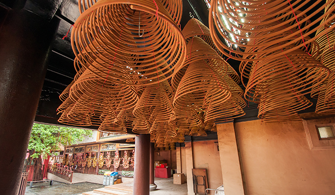Incense coils in Che Kung Temple