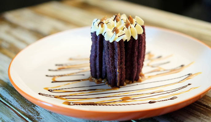 Ube Churros at Tittos Latin BBQ & Brew