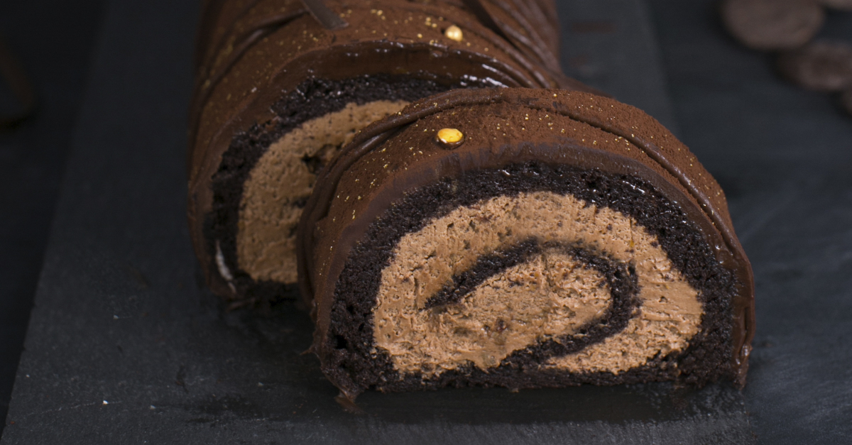 Orange Chocolate Yule Log