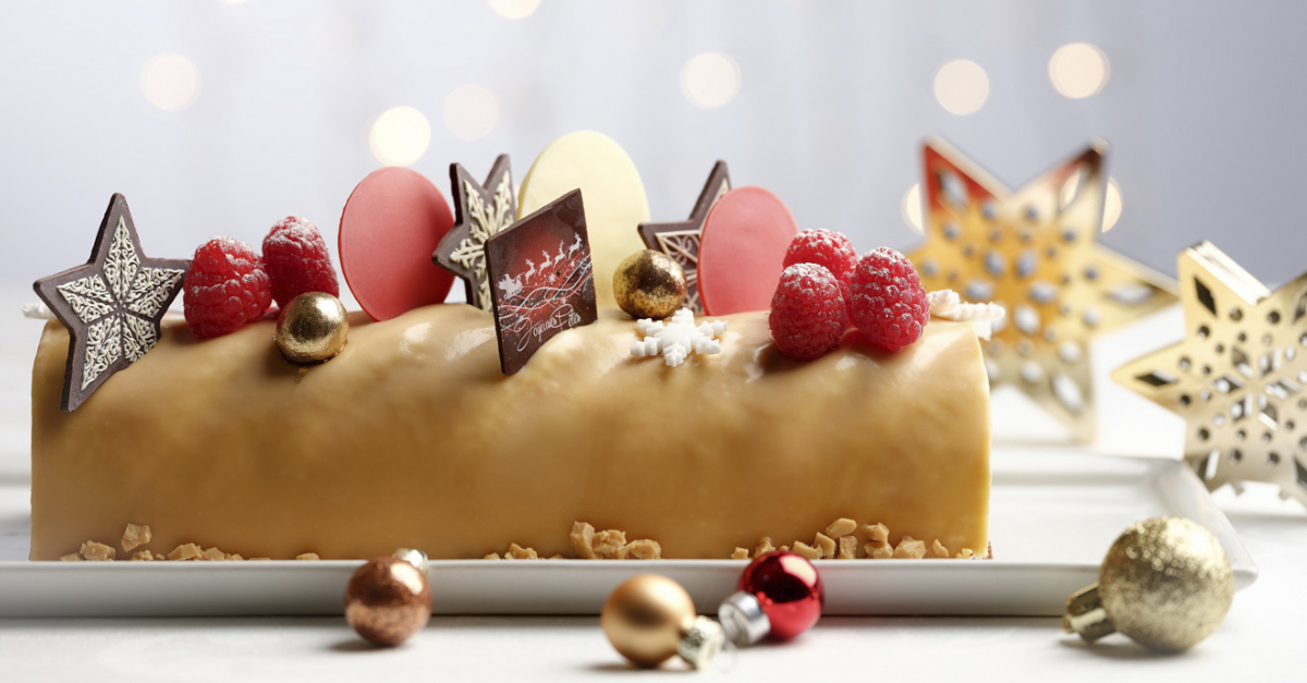 Coffee Praline Dulcey Yule Log