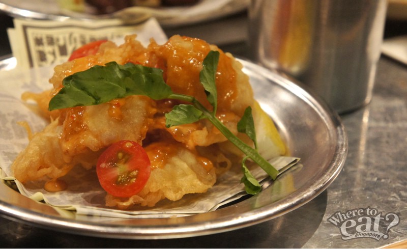 Deep-fried Squid with Chilli Sauce