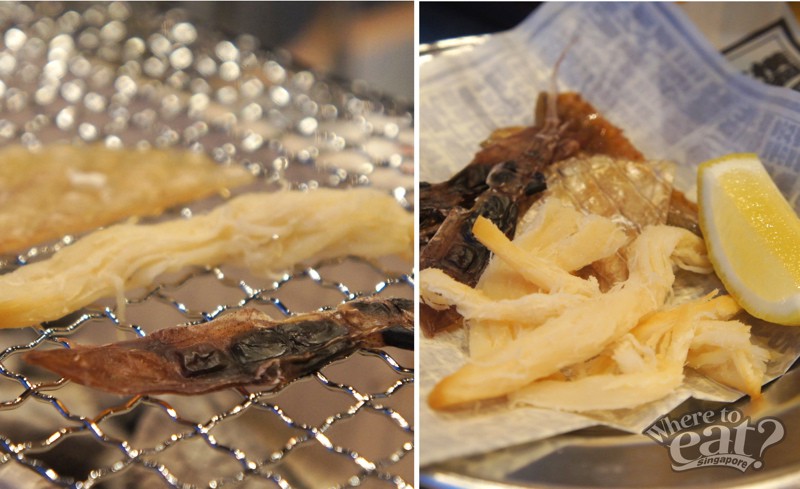 Do-It-Yourself Table Sumiyaki of Assorted Dried Fish