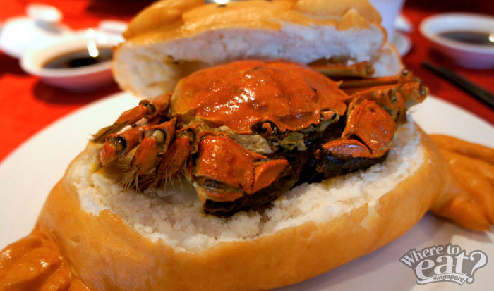 Sea Salt Baked Hairy Crab in Golden Pillow