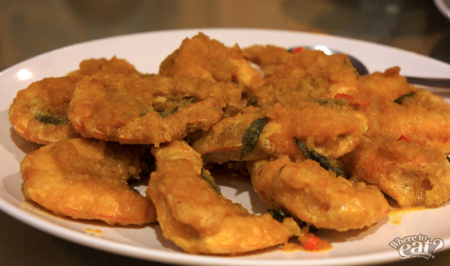 Golden Salted Egg Prawn