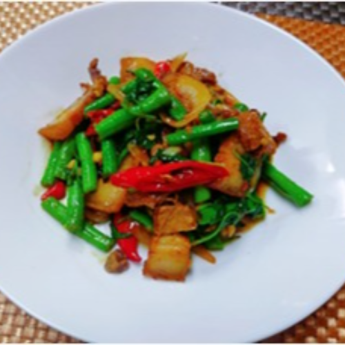 Hot Basil with Crispy Pork Belly