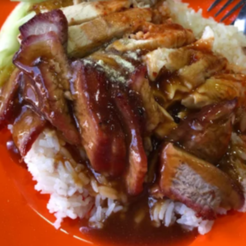 Duck & Char Siew Rice