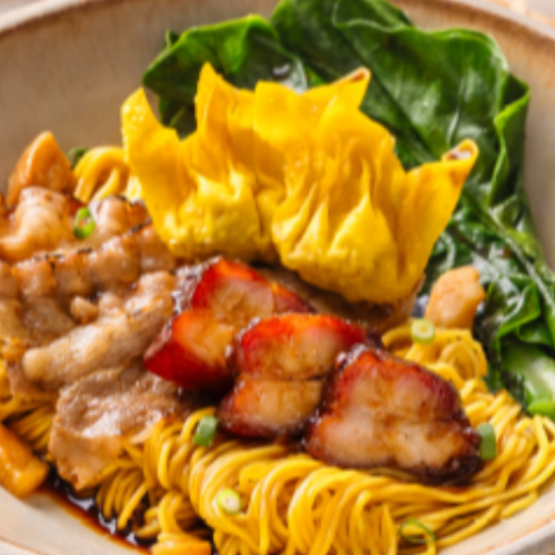 Marbled Beef & Char Siu Wanton Noodle