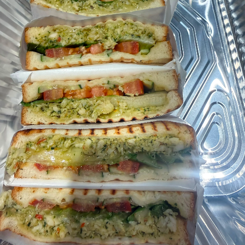 Pesto Chicken Toasties