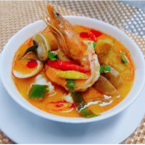 Tom Kha Soup (with Coconut Milk) Seafood/ Chicken/ Pork
