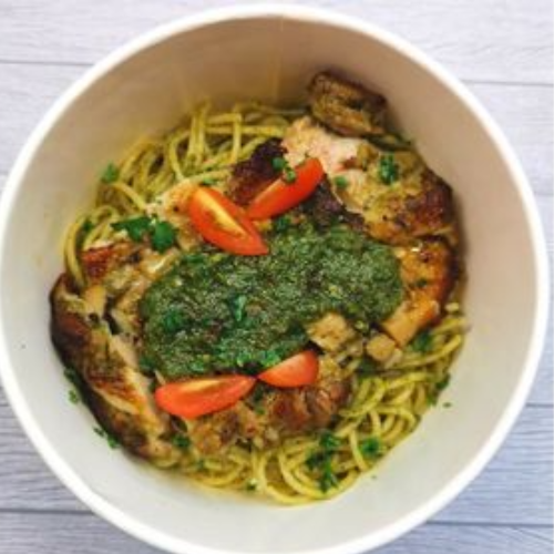 Aglio olio Coriander Chicken