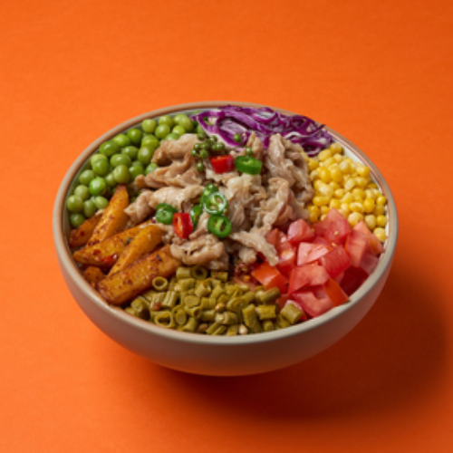 Stir-fried Chicken with Green Chilies Bowl