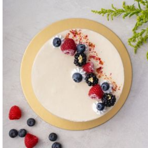 Eggless Non-Bake Honey Lemon Cheesecake (8 inch)