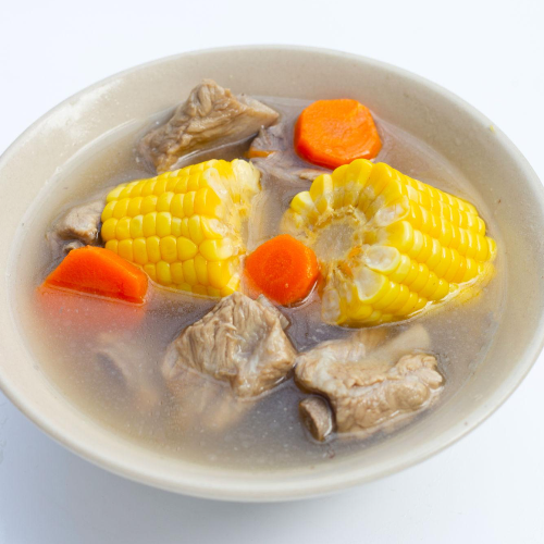Carrot & Corn w/ Pork Ribs Soup