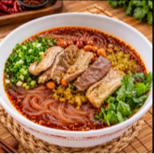 Hot & Sour Vermicelli with Intestines