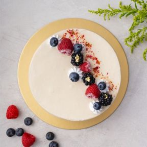 Eggless Non-Bake Honey Lemon Cheesecake
