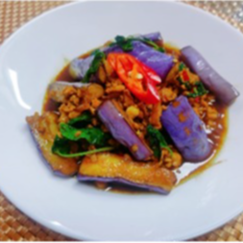 Stir Fried Eggplant with Minced Meat