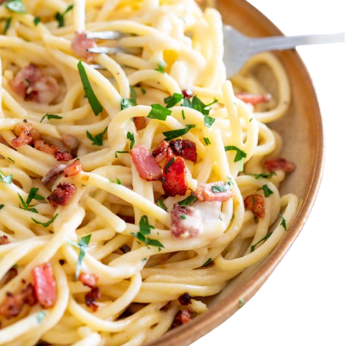 Bacon & Ham Cream Pasta (Chef B Western Delight #01-38 - Amoy FC)