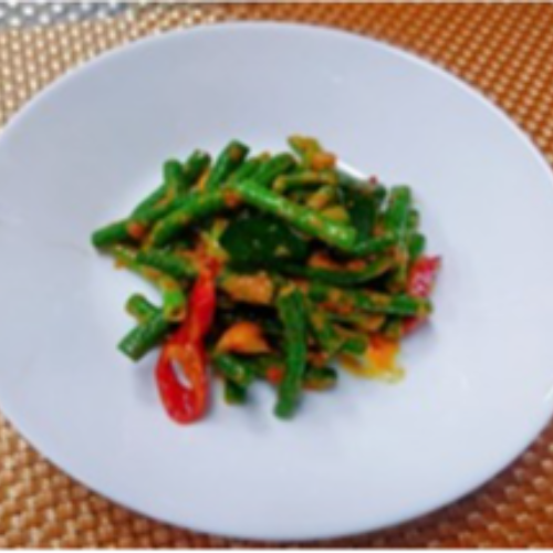 Stir Fried Long Bean with Salted Egg