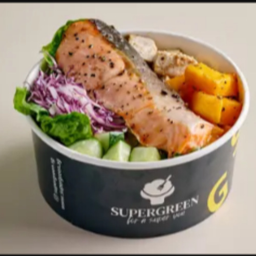 Oven-Baked Salmon Bowl