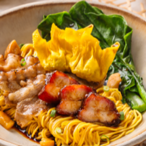 Marbled Beef & Char Siu Wanton Noodle