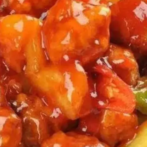 Sweet & Sour Dice Pork Rice