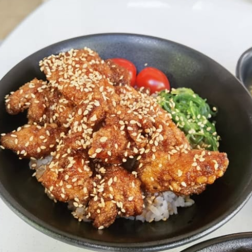 Fried Chicken Teriyaki Don 