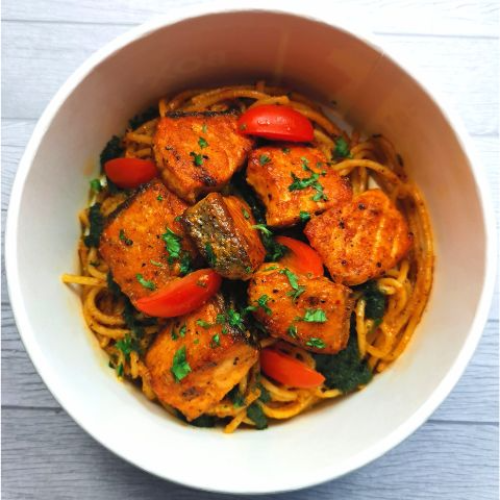 Laksa Salmon Pasta