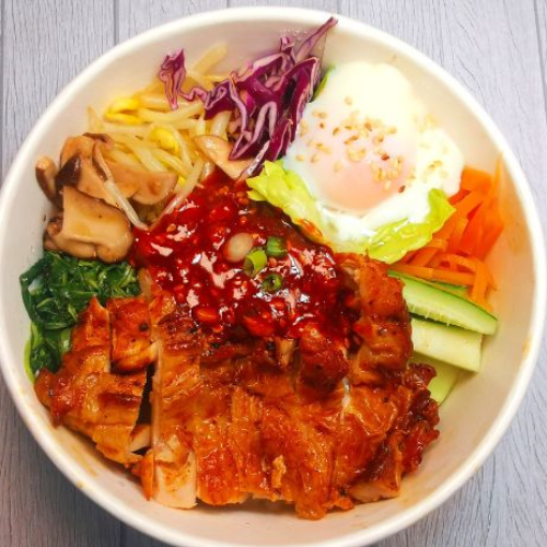 Roasted Chicken Fusion Bibimbap