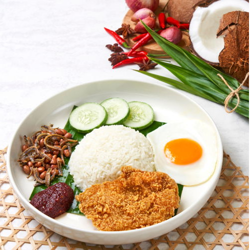 Chicken Cutlet Nasi Lemak