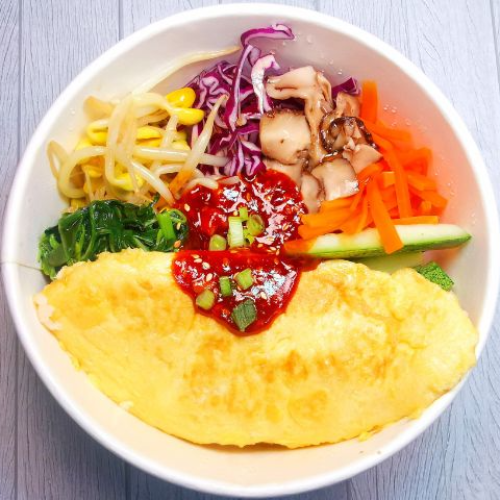 Egg Omelette Fusion Bibimbap