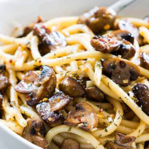 [Vegetarian] Mushroom Spaghetti w/ Tomato Sauce (Chef B Western Delight #01-38 - Amoy FC)
