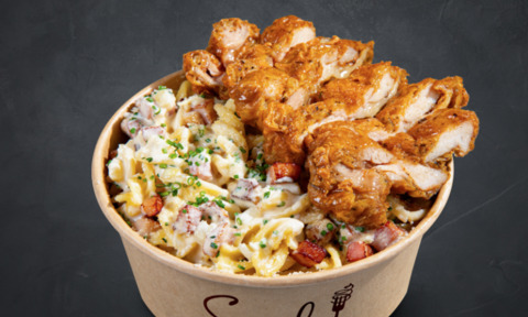 Carbonara w/ Crispy Chicken [Linguine]