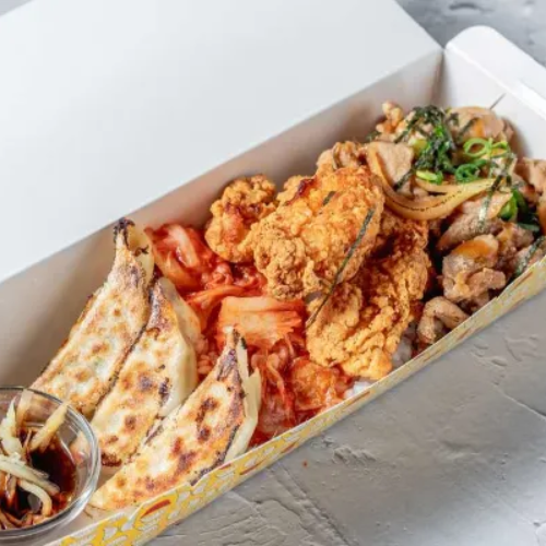 Teriyaki Chicken/ Kaarage Combo X 3 Original Gyozas