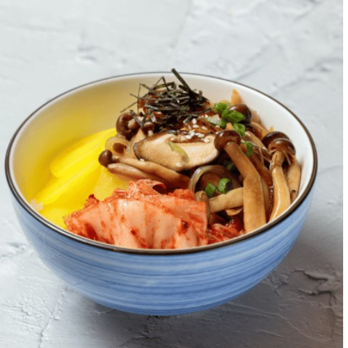 Flame-Grilled Teriyaki Mushroom Rice Bowl (VEGAN) 
