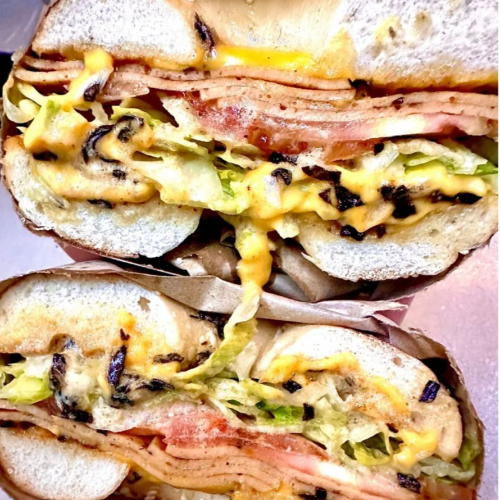 Scarlett Jo-Hammson Sesame Bagel