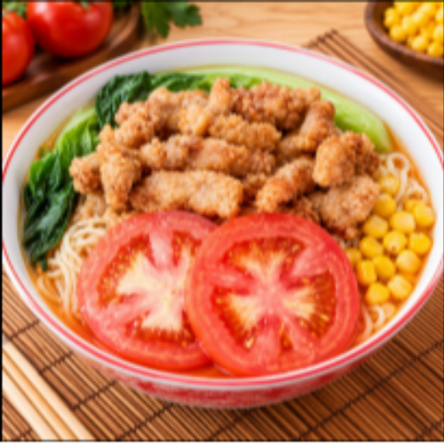 Tomato Crispy Pork Noodles