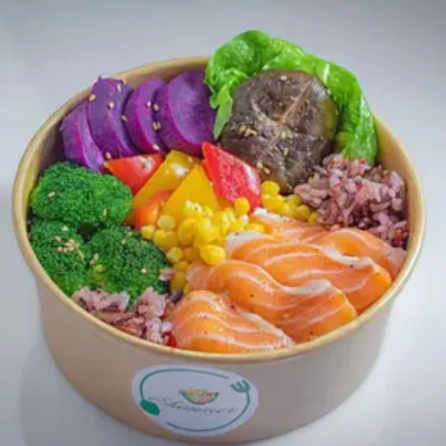 Salmon with Brown rice