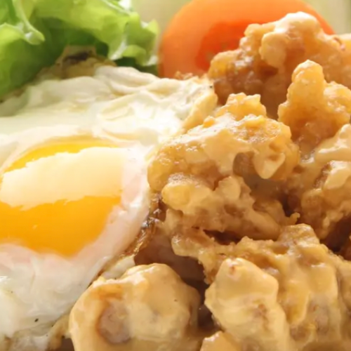Salted Egg Creamy Dice Chicken Rice