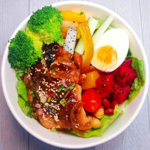 Glazed Teriyaki Chicken Green Bowl