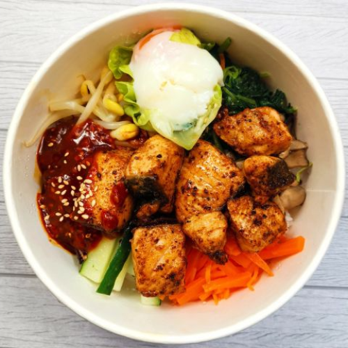 Smoked Paprika Salmon Fusion Bibimbap